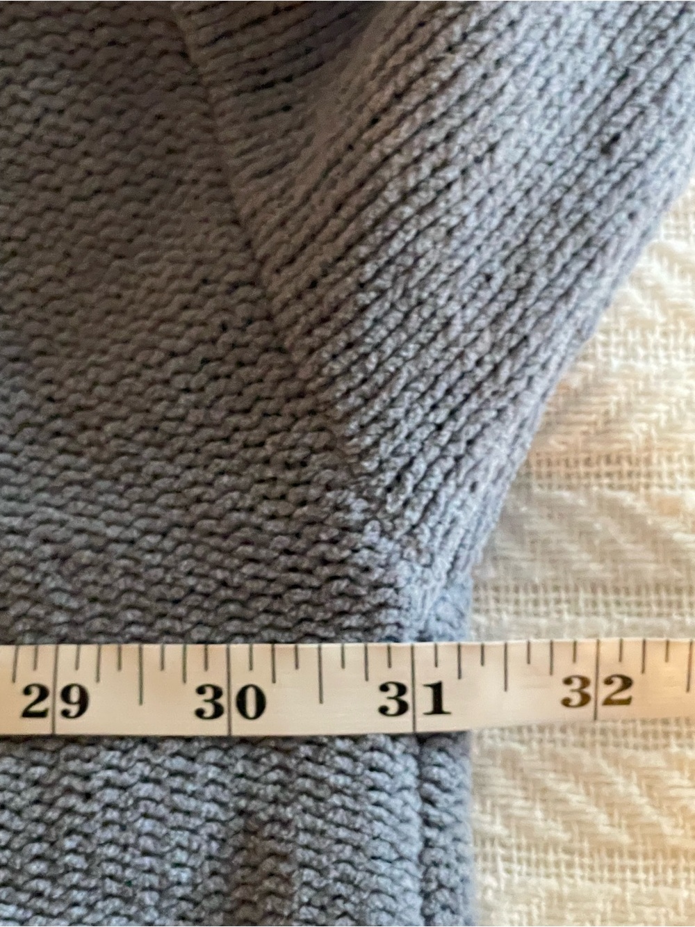 J. Jill Chemise Cable-Knit Crewneck Sweater - Dusty Blue 4X - Picture 5 of 7